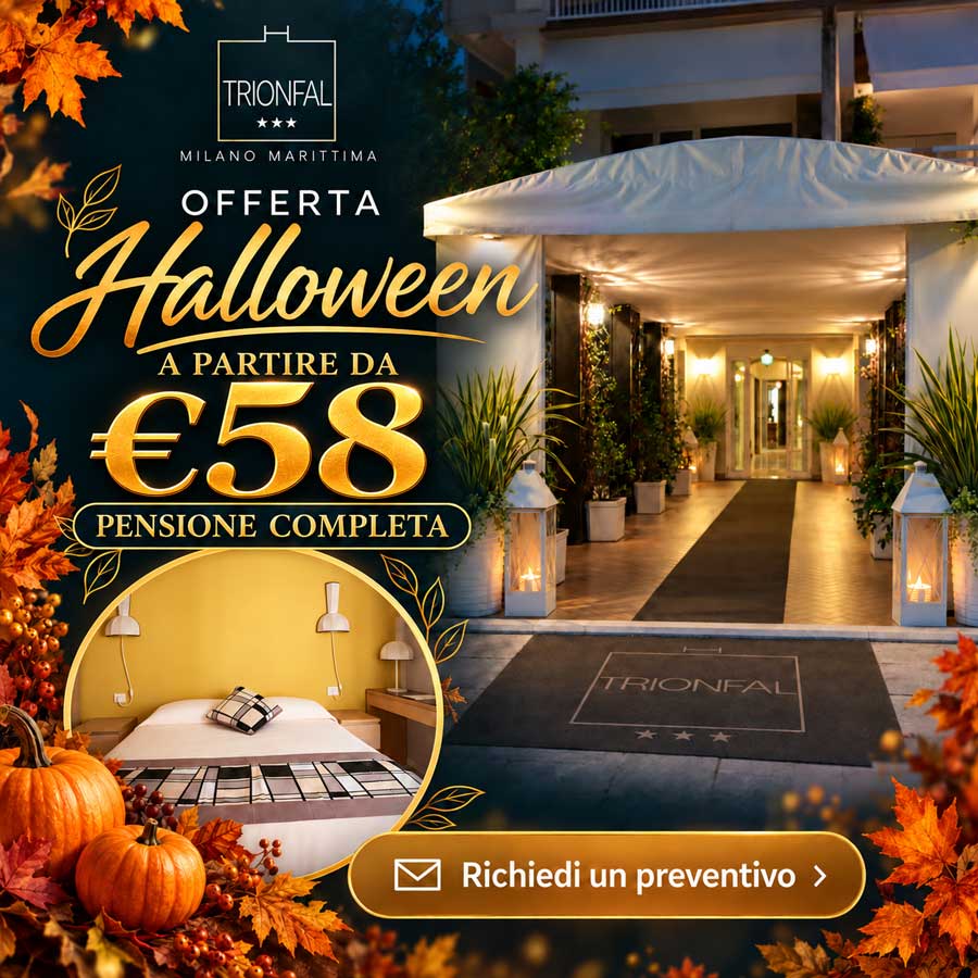 Offerta Halloween 2026 Hotel Trionfal a Milano Marittima
